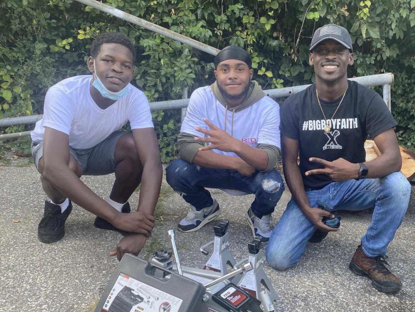 King Randall with some of the attendees at his workshop in Baltimore, organized by Red Renaissance